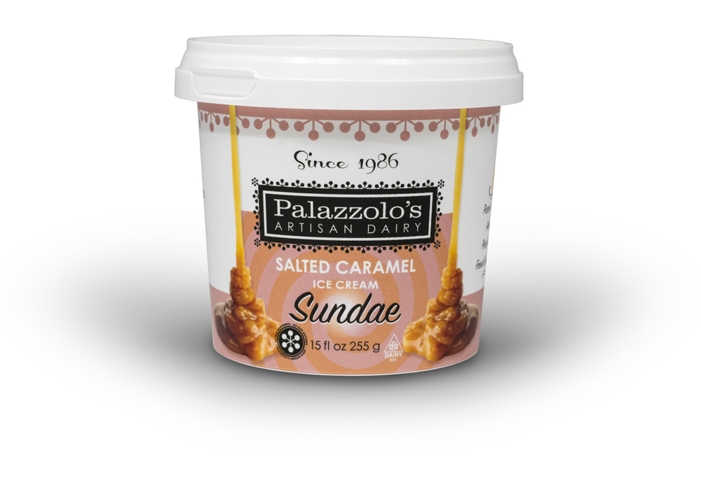 Salted Caramel Ice Cream Sundae Artisan Sundae Cups