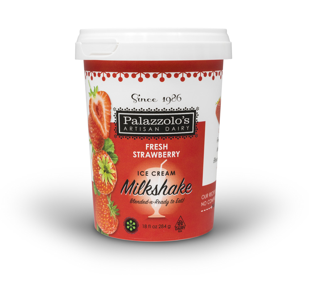 Fresh Strawberry Ice Cream Milkshake Artisan Milkshakes