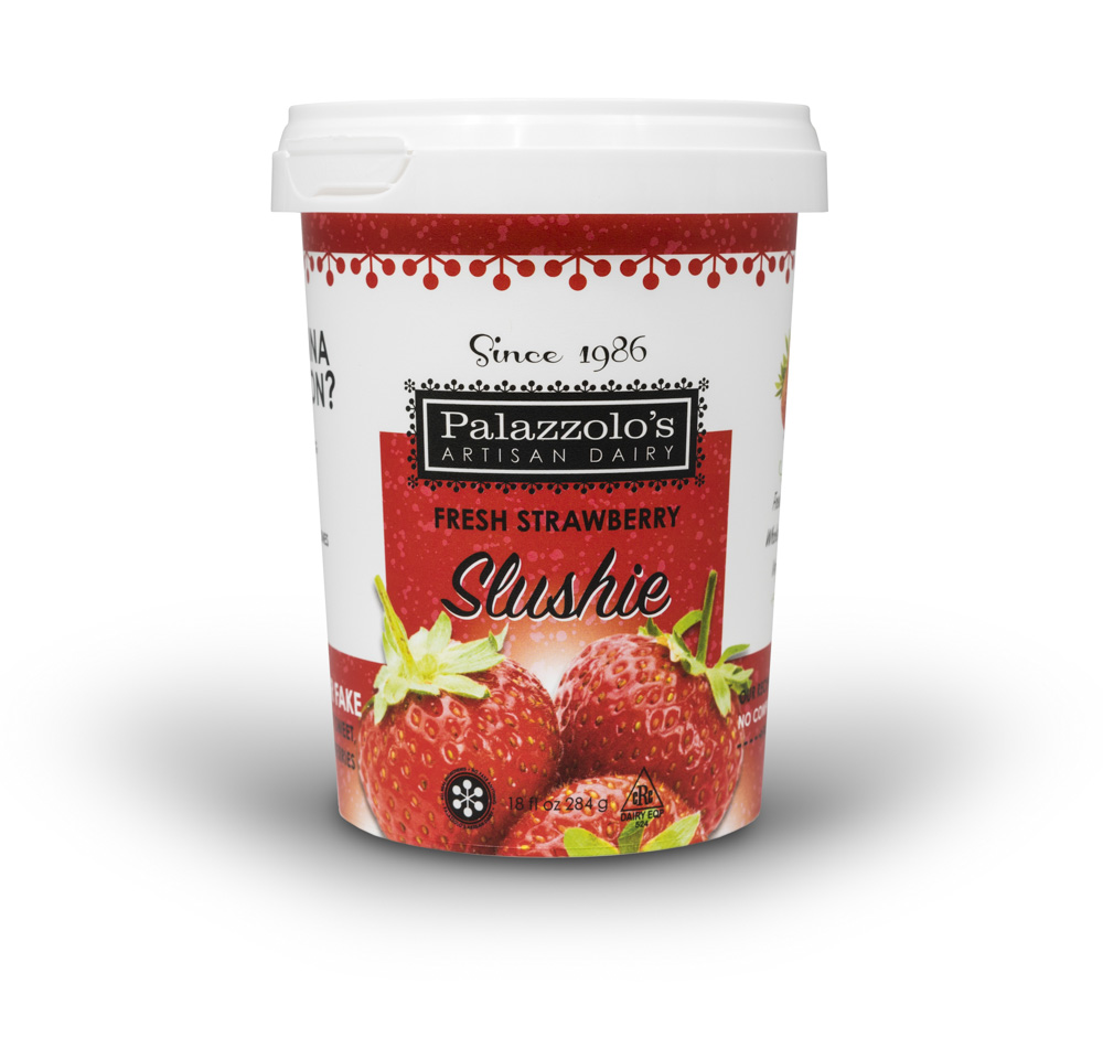 Palazzolo's Fresh Strawberry Artisan Slushies Artisan Fruit Slushies