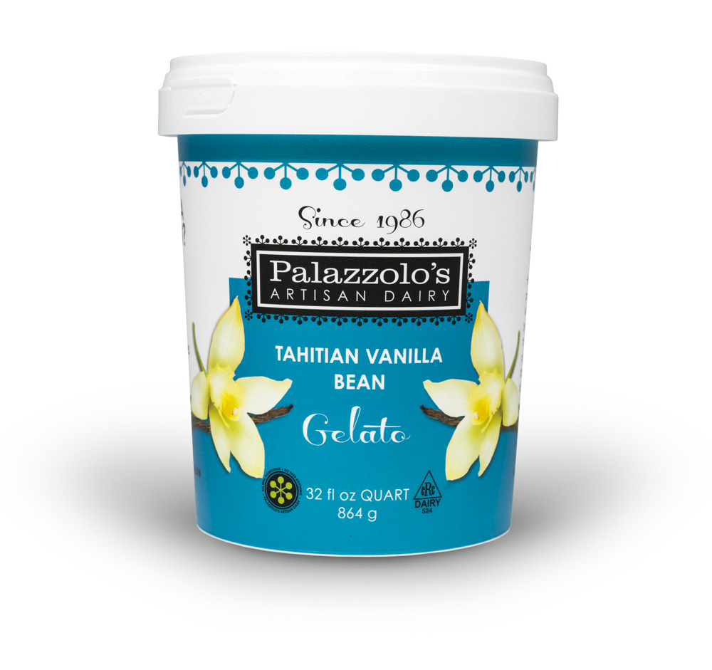 Palazzolo's Artisan Tahitian Vanilla Bean Gelato Artisan Gelato and Sorbetto Quarts
