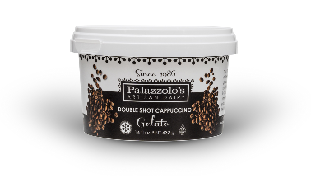 Palazzolo's Artisan Double Shot Cappuccino Gelato Artisan Gelato and Sorbetto Quarts