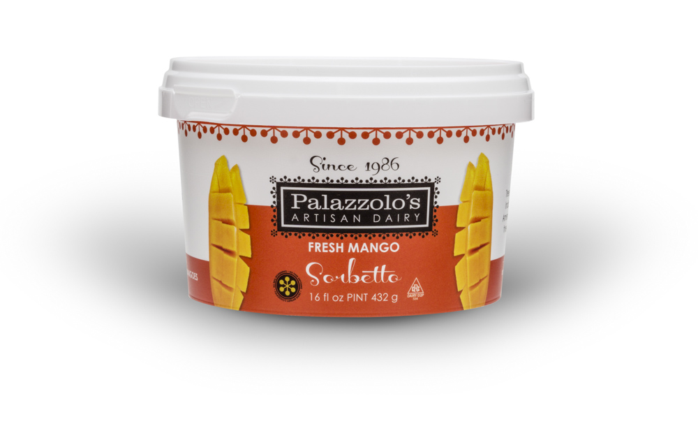 Palazzolo's Artisan Fresh Mango Sorbetto Artisan Gelato and Sorbetto Quarts