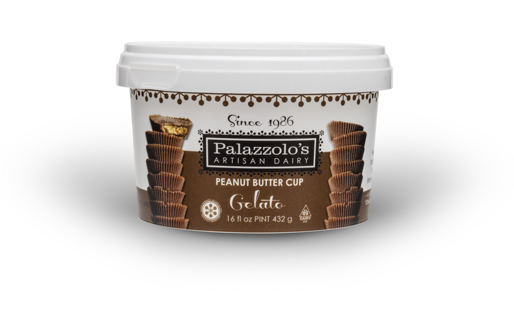 Palazzolo's Artisan Peanut Butter Cup Gelato Artisan Gelato and Sorbetto Quarts