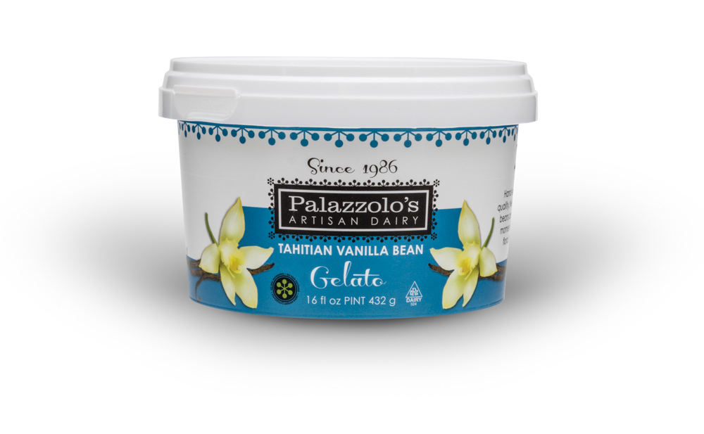 Palazzolo's Artisan Tahitian Vanilla Bean Gelato Artisan Gelato and Sorbetto Quarts