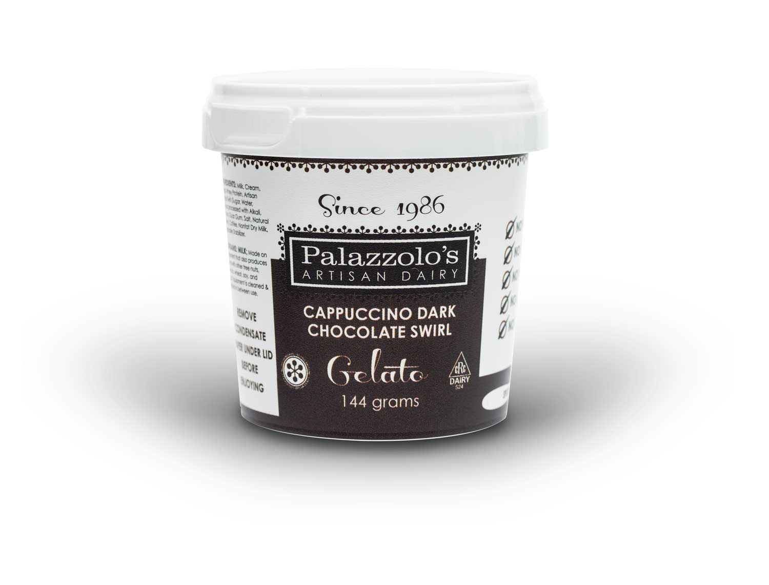 Palazzolo's Artisan Double Dutch Chocolate Gelato Artisan Gelato and Sorbetto Quarts