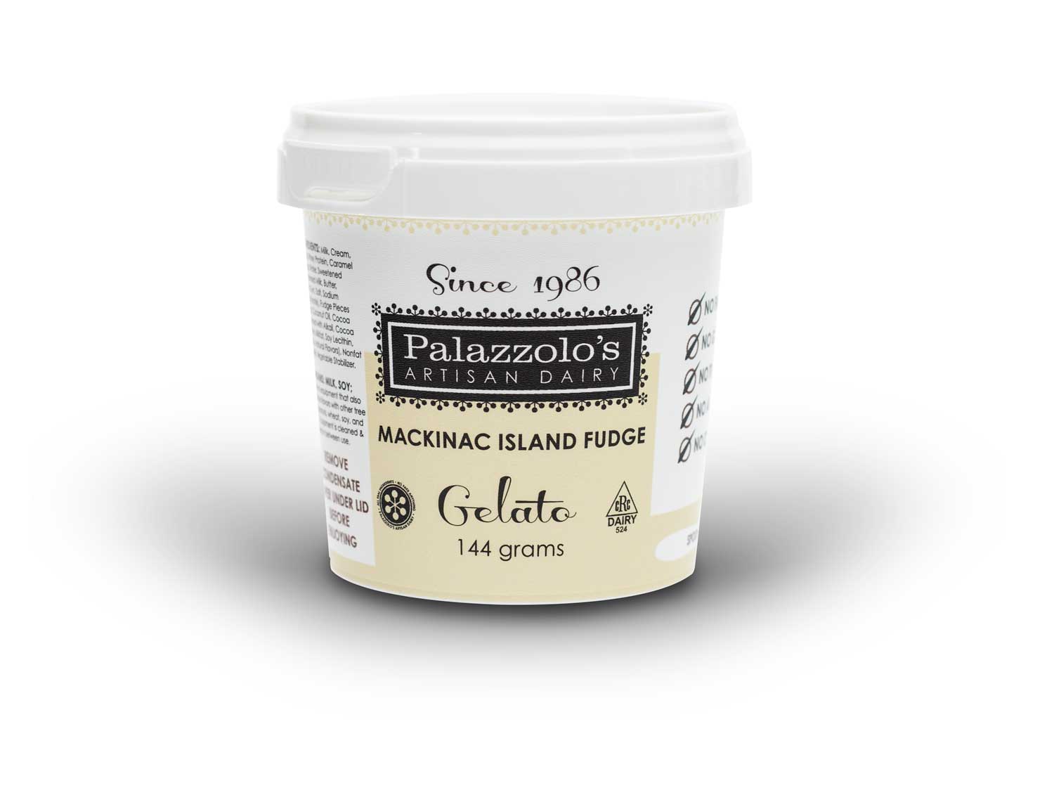 Palazzolo's Artisan Double Dutch Chocolate Gelato Artisan Gelato and Sorbetto Quarts