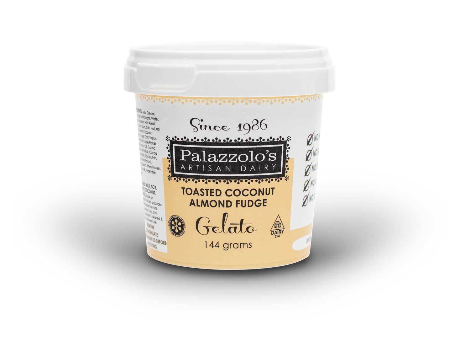 Palazzolo's Artisan Double Shot Cappuccino Gelato Artisan Gelato and Sorbetto Quarts