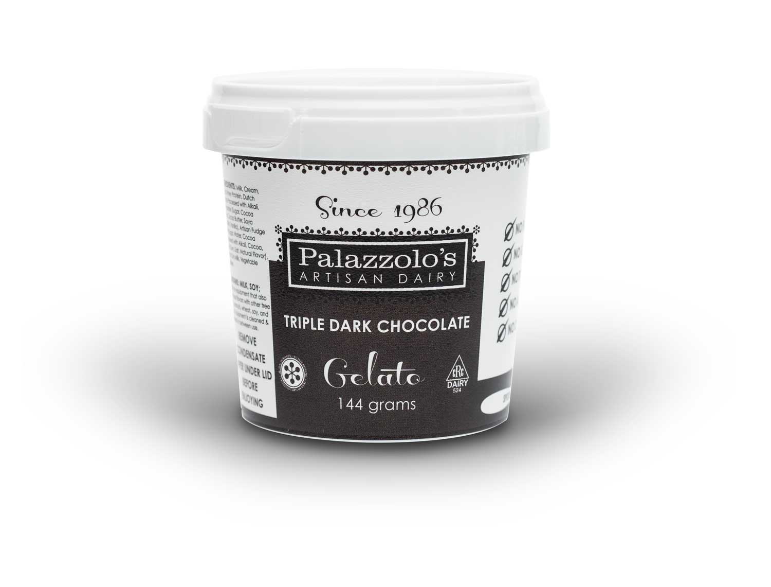 Palazzolo's Artisan White Chocolate Raspberry Gelato Artisan Gelato and Sorbetto Quarts
